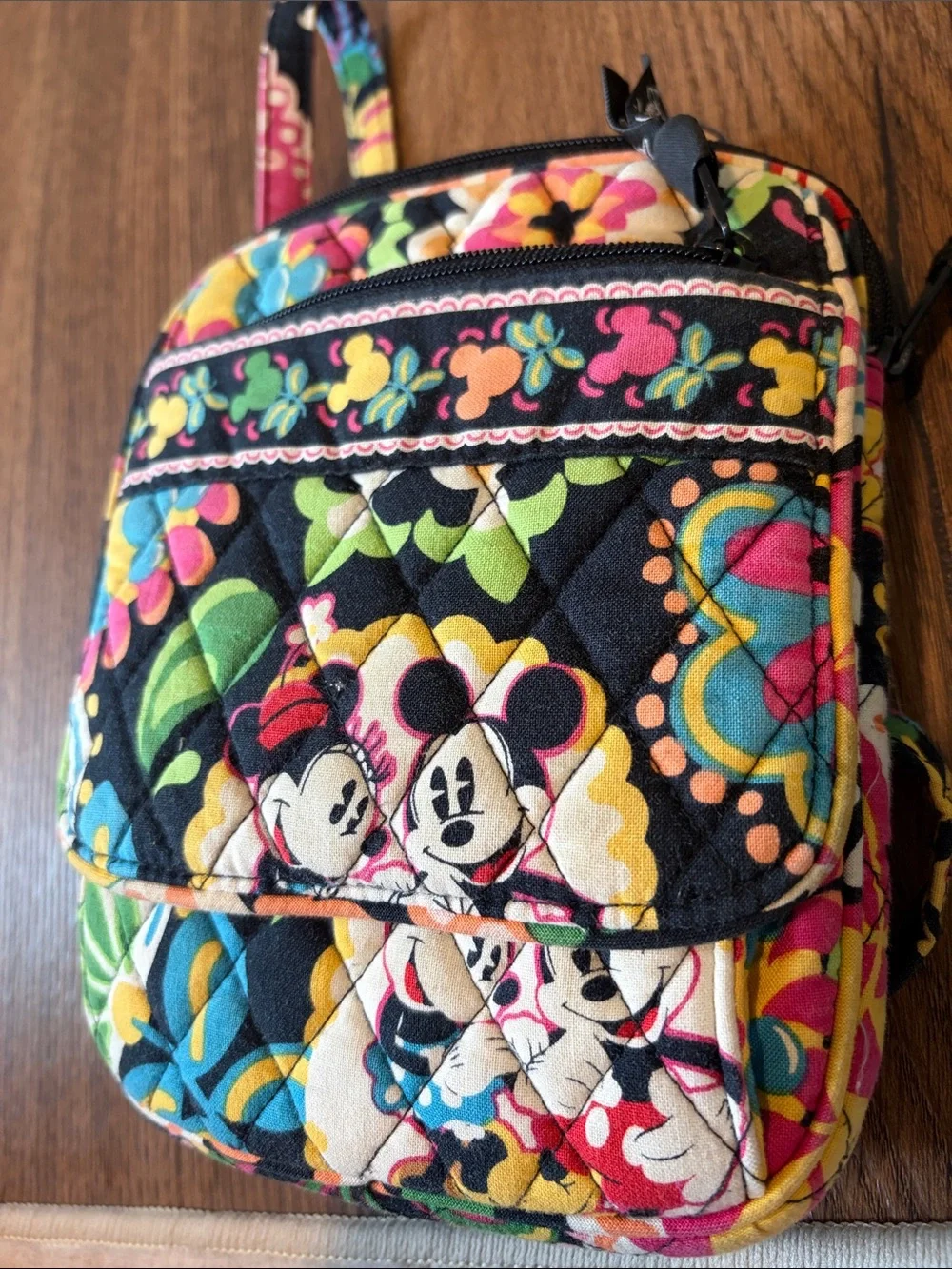 Vera Bradley Disney Parks Midnight with Mickey and Minnie Crossbody Bag